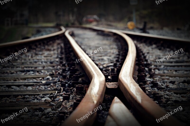 Track Soft Rails Rail Traffic Railway Station