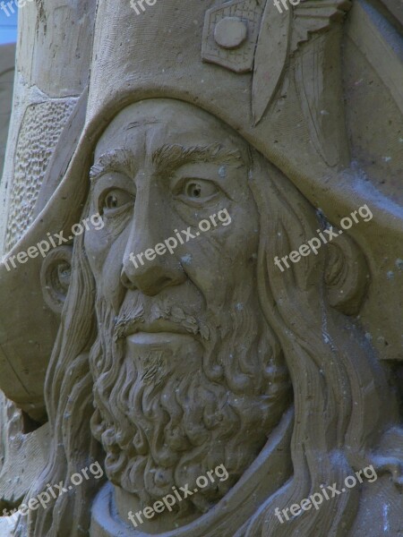 Festival Sand Sculptures The Touquet Disney Characters Hector Barbossa