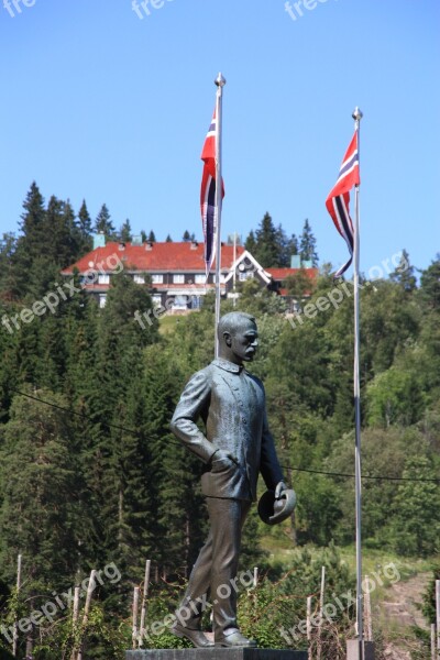 Oslo Norway Holmenkollen Sculpture Figure