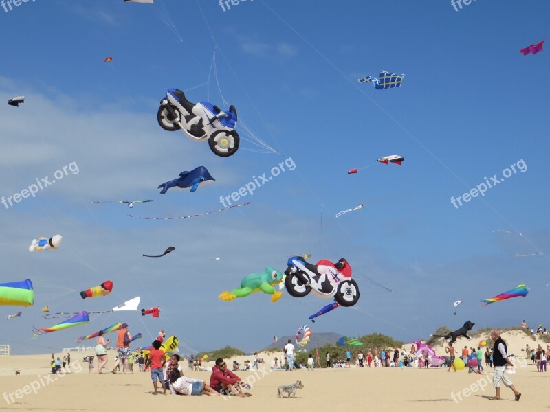 Fuerteventura Beach Kite Festival Free Photos