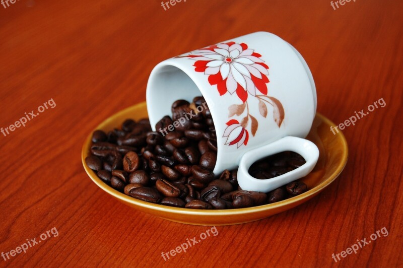 Coffee Espresso Coffee Beans Caffeine Teacup