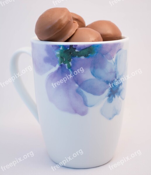 Mug Bonbons Chocolates Cup Free Photos