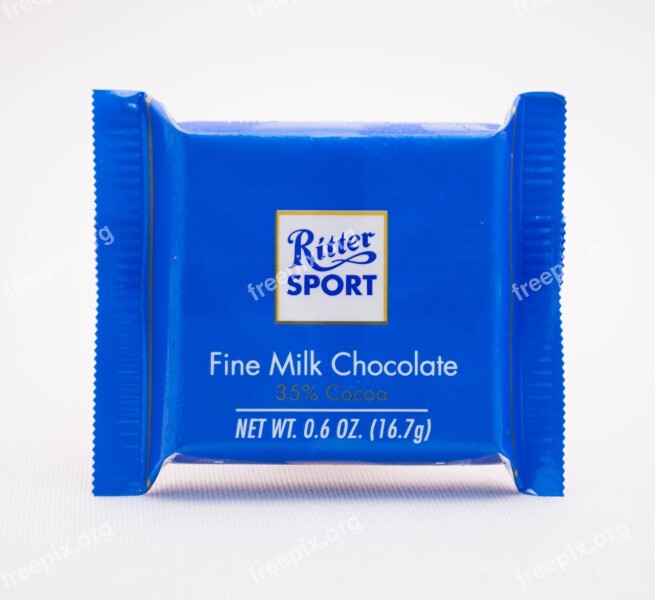 Chocolate Mini Ritter Sport Milk Chocolate Free Photos