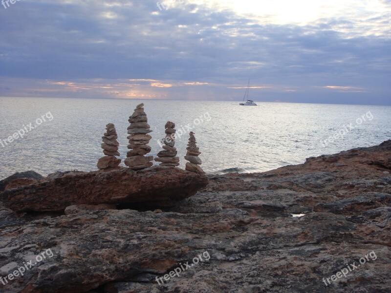 Sea Stones Coast Mallorca Landscape