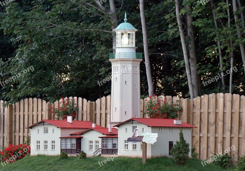 Lighthouse Miniature Niechorze Miniature Park Poland