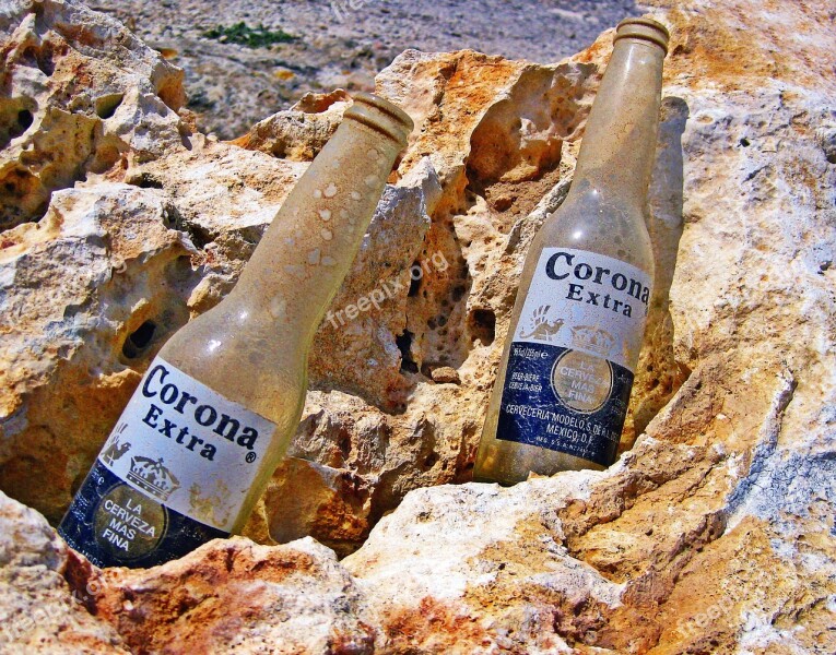 Beer Bottles Empty Corona Dusty Dirty