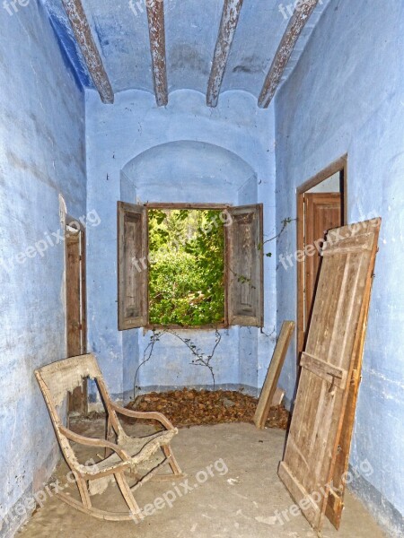 Hall Farmhouse House Abandoned Abandonment Open Window