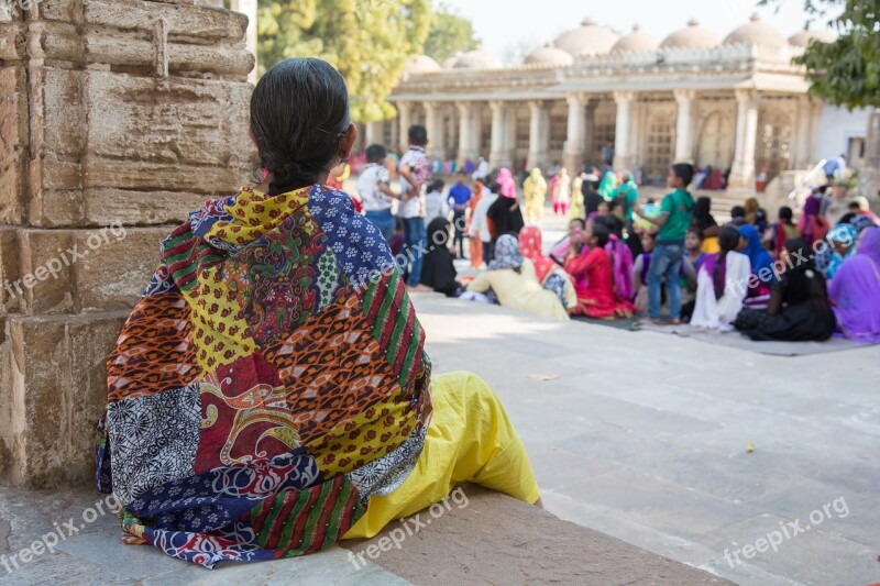 Indian Lady Temple Asian Indian Lady