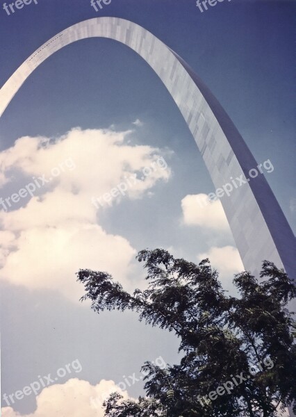 St Louis Arch Gateway Jefferson Memorial