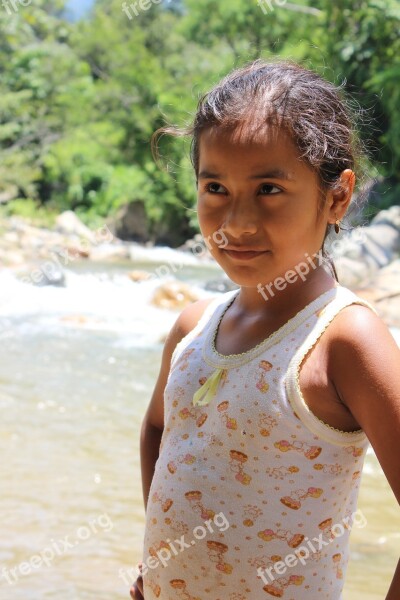 Girl Indigenous Oaxaca Mexico Chatina