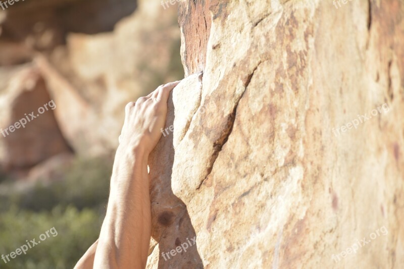 Hand Climbing Roche Rocks Free Photos