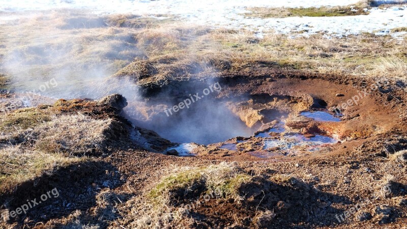 Geysir Geothermal Field Hot Springs Geysers Amazing