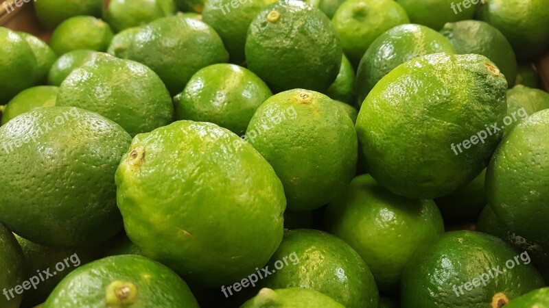 Limes Green Sour Citrus Fruit