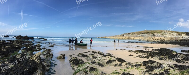 Beach Surfers Cornwall Surfing Surf