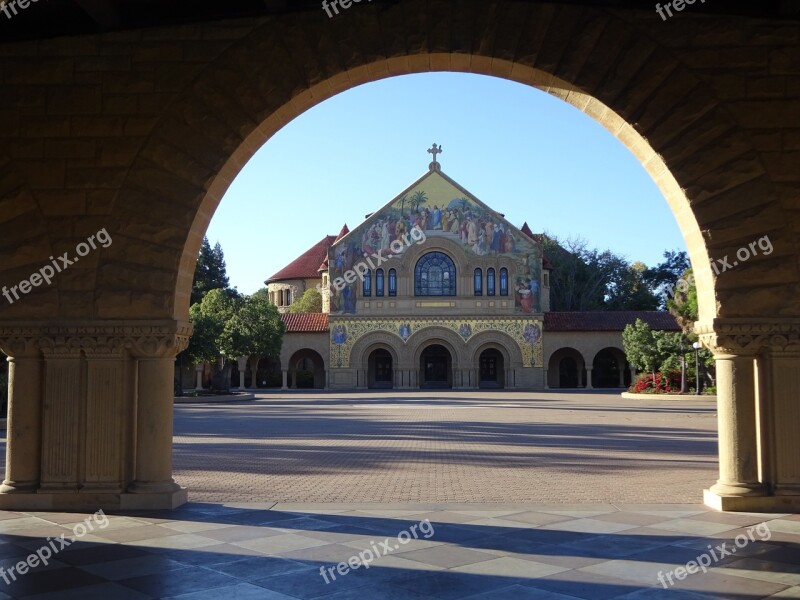 Church University Stanford Architecture Building