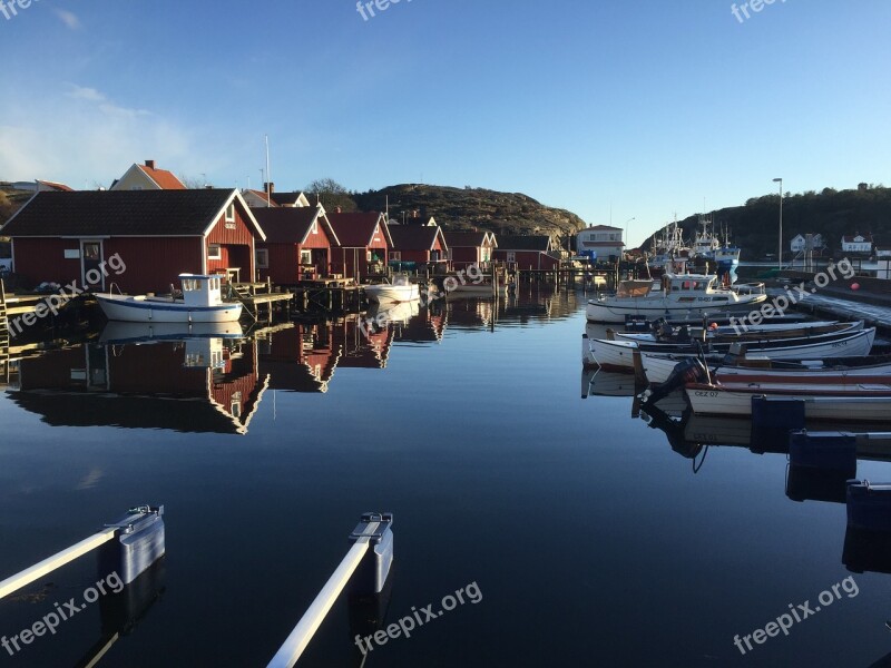 Boathouse Sea Bohuslän Sweden Free Photos