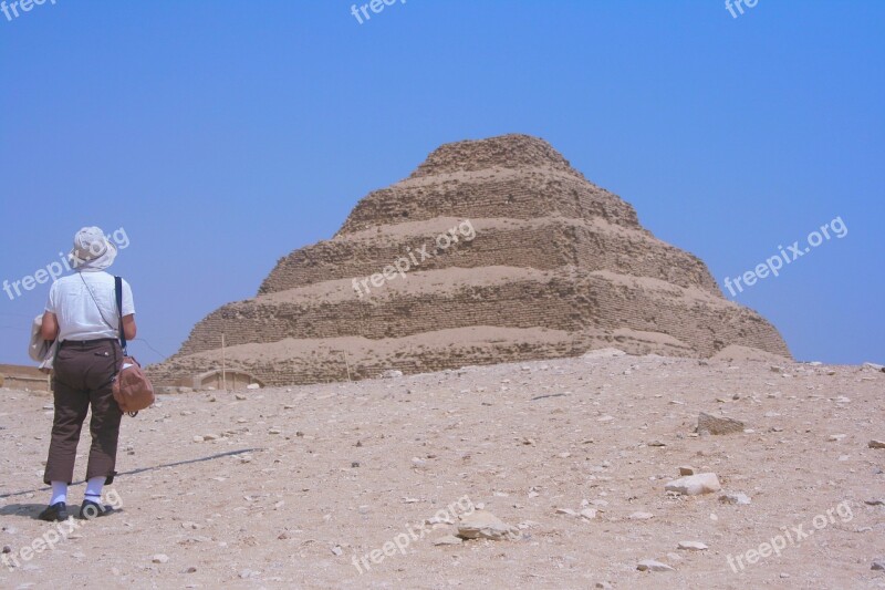 Egypt Saqqara Pyramid Of Djoser Pharaoh Ancient