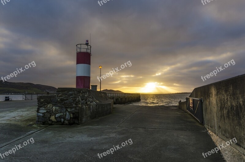 Lighthouse Buncrana Ireland Donegal Irish