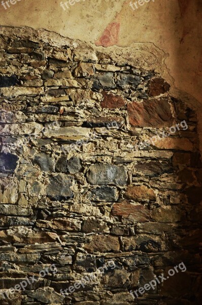 Stones Wall Masonry Old Background