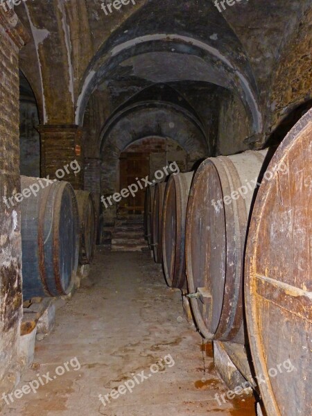 Winery Casks Arcades Old Abandoned