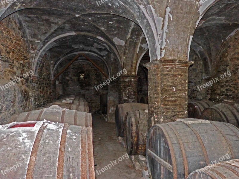 Winery Casks Arcades Old Abandoned