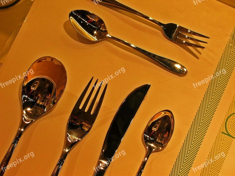 Cutlery Spoon Fork Knife Teaspoon