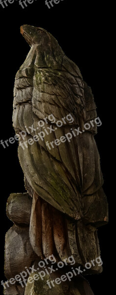 Wood Carving Adler Holzfigur Art