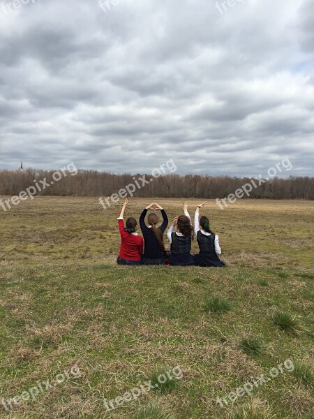 Friends Fun Happy Happiness Hands Up