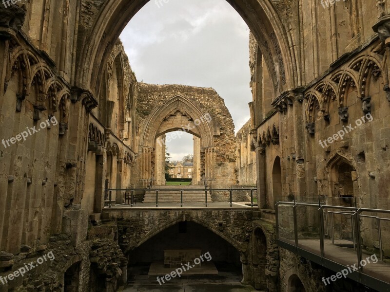 Glastonbury Abbey England Free Photos