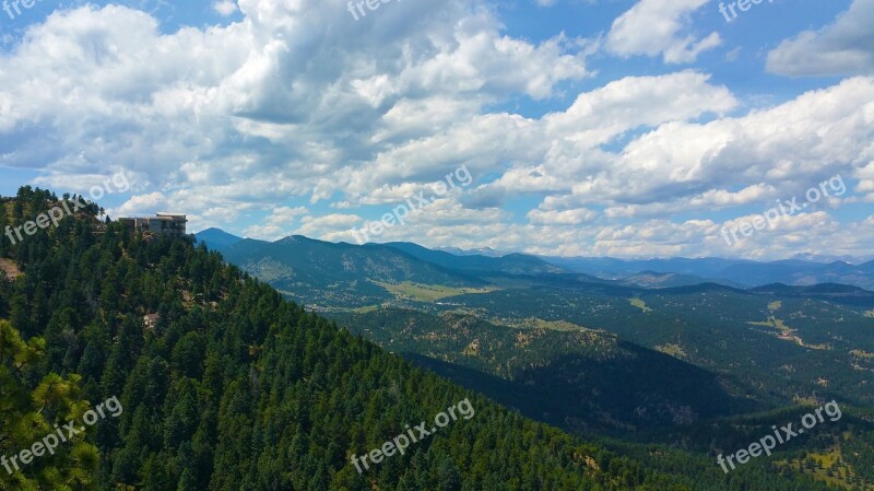 Mountain Landscape Mountain House House On Mountain Scenic View Scenic Landscape