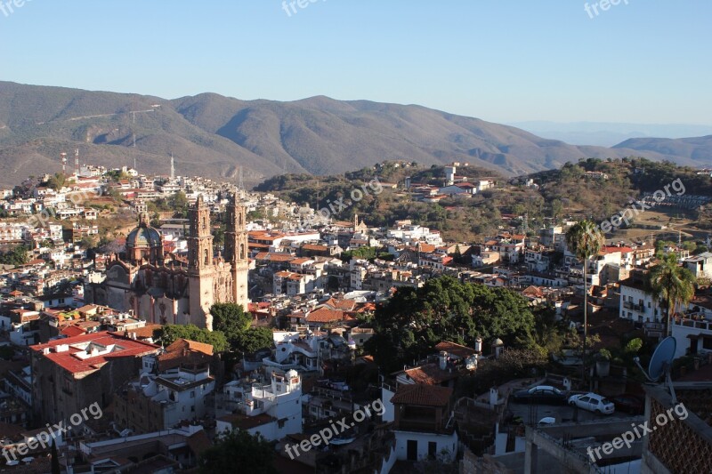 Sunset Taxco Mexico Perspective Cities