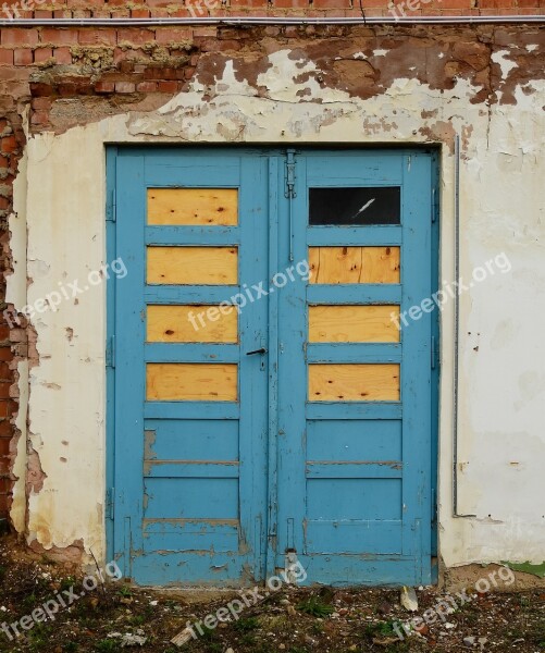 Door Old Old Door Wood Break Up