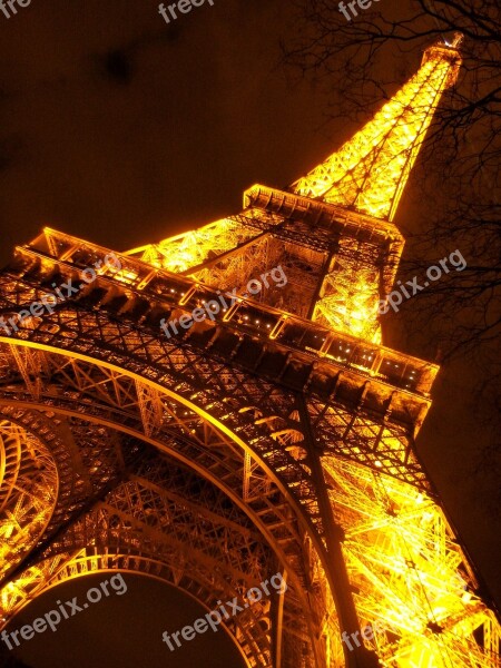 Eiffel Tower Paris Europe Architecture Construction