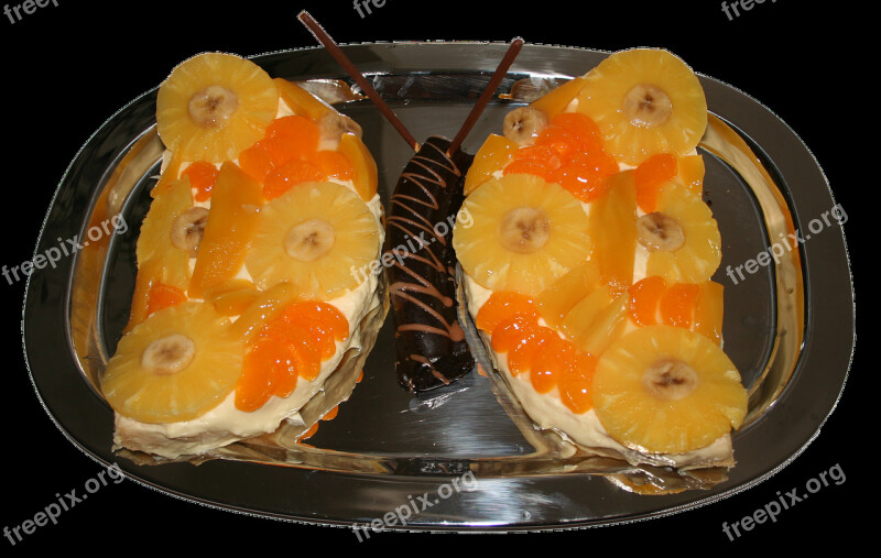 Cake Pineapple Sweet Dessert Delicious