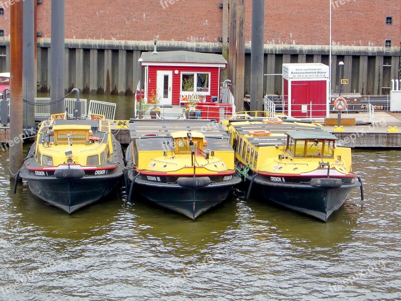 Ships Yellow Triplets Water Boat