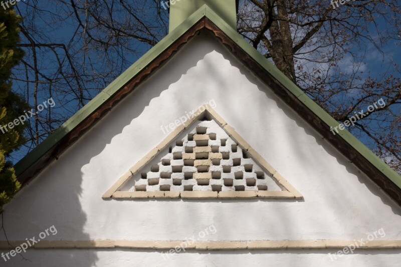 Chapel Roof Triangle Opening Detail