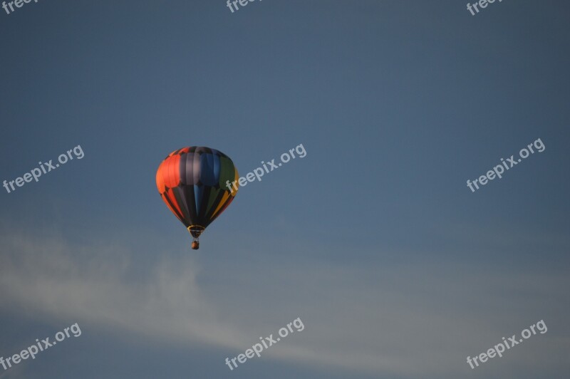 Hot Air Balloon Sky Dreams Blue Flight