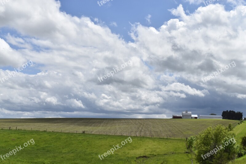 Farmland American Farmer Agriculture Farm Farmer