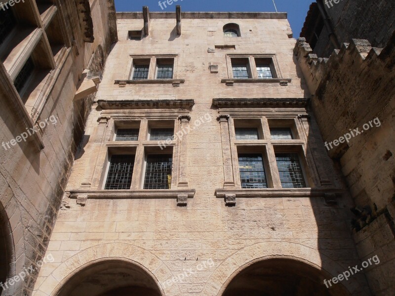 Hof Window Courtyard Arcades Sky