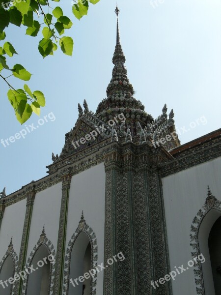 Thailand Bangkok Royal Palace Mosaic Leaves