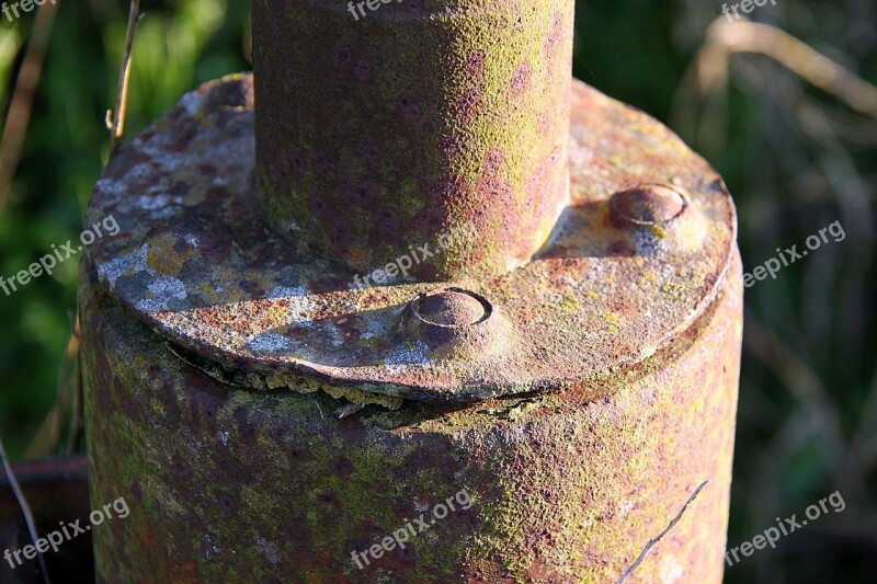 Mechanism Of Iron Oxide Old Rusty Metal