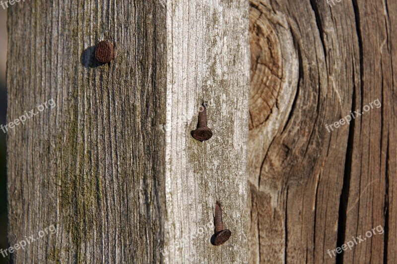 Old Wood Rusty Nails Biga Old Rusty