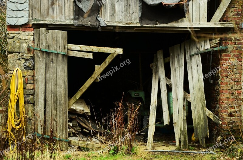 Barn Old Barn Lapsed Dilapidated Old