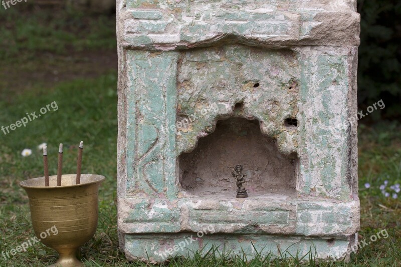 Altar Temple Stone Niche India Cup