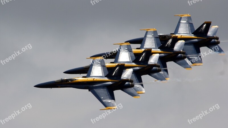 Jets Blue Angels Sky Navy Aircraft