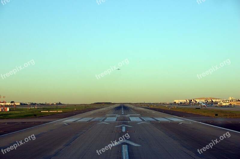 Airport Runway Airport Runway Travel Airplane