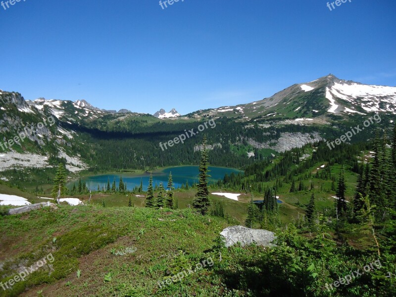 North Cascades Washington State Lake Alpine Washington