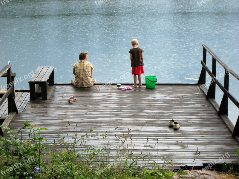 Friend Lake People Real Happiness