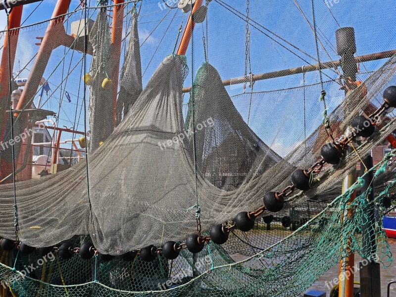 Fishing Net Port Dry Neuharlingersiel Sielhafen