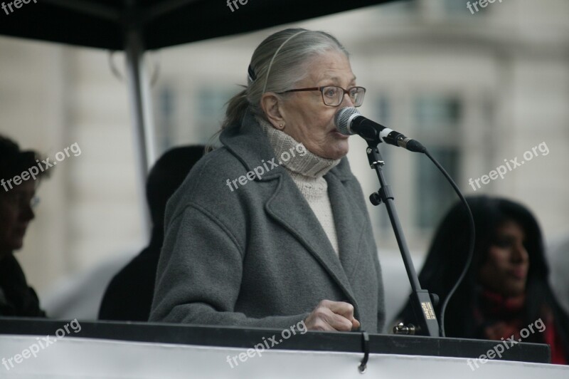 Vanessa Redgrave Protest Speech Free Photos